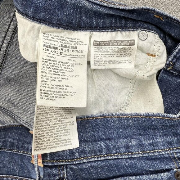 Levis 515 Jeans Womens 12 Bootcut Stretch Mid Rise W34 L29 Medium Wash Faded Y2K - Picture 15 of 16